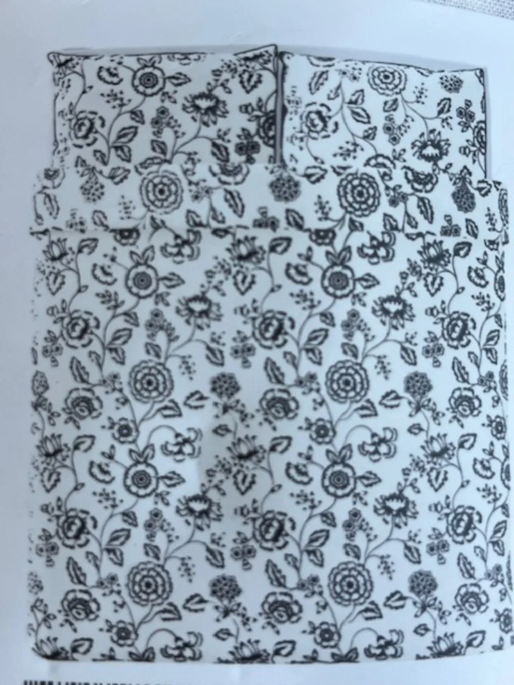 NEW ~IKEA ~ FULL/QUEEEN ~ 100% Cotton ~ JUNGFRUNAVA Duvet Cover + 2 Pillowcases